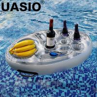 dghjsfgr PVC Inflatable Drink Holder Floating Tray Portable Beverage Holder Summer Swimming Pool Tray Cup Holder Water Food Floating Tray