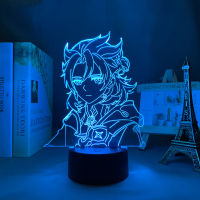 เกม Led Night Light Genshin Impact Albedo รูปสำหรับตกแต่งห้องเด็กวันเกิดของขวัญ Genshin Impact Table Led Night Lamp