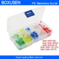 200pcs 3MM 5MM Led Kit Mixed Color Red Green Yellow Blue White Light Emitting Diode Assortment In Box WATTY Electronics