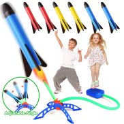 Kids Air Stomp Rocket Foot Pump Laher Toys Sport Game Jump Stomp Outdoor