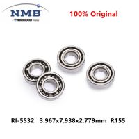 10pcs original NMB high speed bearing RI-5532 3.967x7.938x2.779 mm R155 open inch miniature ball bearings 3.967*7.938*2.779mm Axles  Bearings Seals