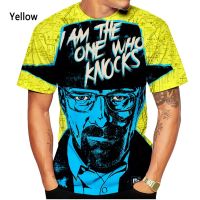 2023 NewBreaking Bad เสื้อยืดผู้ชายผู้หญิง3D พิมพ์เสื้อยืดแฟชั่นลำลองแขนสั้น Harajuku สไตล์ Street Cool เสื้อ Top