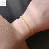 XT เครื่องประดับเกาหลี24K สร้อยข้อมือหนอนผีเสื้อชุบทองแฟชั่นผู้หญิง