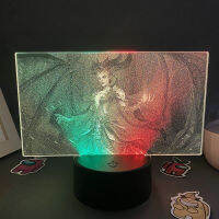 เปิดตัว Diablo 4อะนิเมะรูป Lilith 3D ที่มีสีสันทูโทนอะคริลิกลางคืนสำหรับห้องนอนตกแต่งของขวัญวันเกิด LED นีออนลาวาโคมไฟ