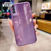 VRQR เคสอ่อนสำหรับ Vivo Y20/Y20i/Y20S/Y12S/Y12S 2021/Y20S กรัม/Y20 2021/Y20A/Y12A/Y3S(2021) เคสโทรศัพท์ไล่ระดับสี Y20T เคสมันเงาเคสแบบแฟชั่นน่ารักแวววาวพร้อมกระเป๋าใส่กล้อง