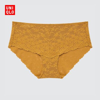 UniqloPMIC กางเกงขาสั้นสตรี (สามเหลี่ยมเอวต่ำกางเกงในลูกไม้) 450475 UNIQLO