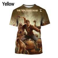 2023 Customized Fashion Summer TV Series The Walking Dead 3D Printed T-shirt Casual Street Harajuku  Fun Round Neck T-shirt Top with Short Sleeves，Contact the seller for personalized customization