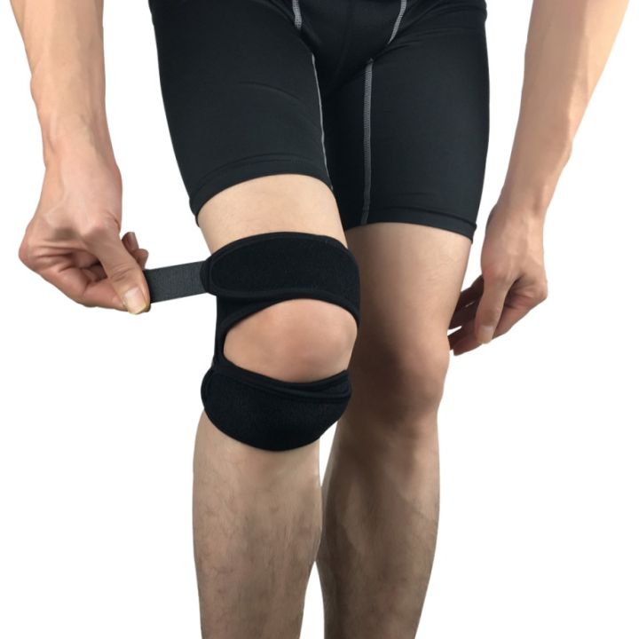 1pcs-sports-kneepad-double-palar-knee-pala-tendon-support-strap-brace-pad-protector-open-knee-wrap-strap-band-fitness