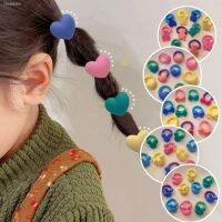 ◙ 10 Pcs/Set Hair Rope Child Cute Bowknot Bear Stra Hair Ties High Elastic Hair Bands No Harm Hair BB Ponytail Holder Headstyle