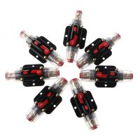 Drop Wholesale 12V DC 20A 100A Car Audio Solar Energy Inline Circuit Breaker Reset Fuse Holder Dropshipping