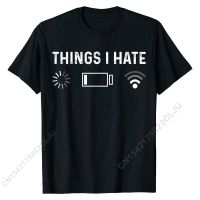 Funny Programmer Things I Hate Gamer T-Shirt Funny Unique Tshirts Cotton Men Tops Tees Unique