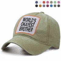 [Hat vendor]โลก Okayest Brother หมวกเบสบอล Dad SolSolid Trucker หมวกหมวกกระดูกฮาราจูกุฮิปฮอปเบเร่ต์ผู้หญิงหมวกหางม้าหมวกกอร์ร่า