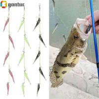 GANTUR หางส้อม อุปกรณ์ตกปลา 3D ตา ล่อคลัสเตอร์5แท่ง เหยื่อนุ่ม Swimbait เหยื่อตกปลา