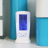 【jw】✢  Digital Alarm with Backlight Calendar Thermometer Bedroom Dormitory Supplies