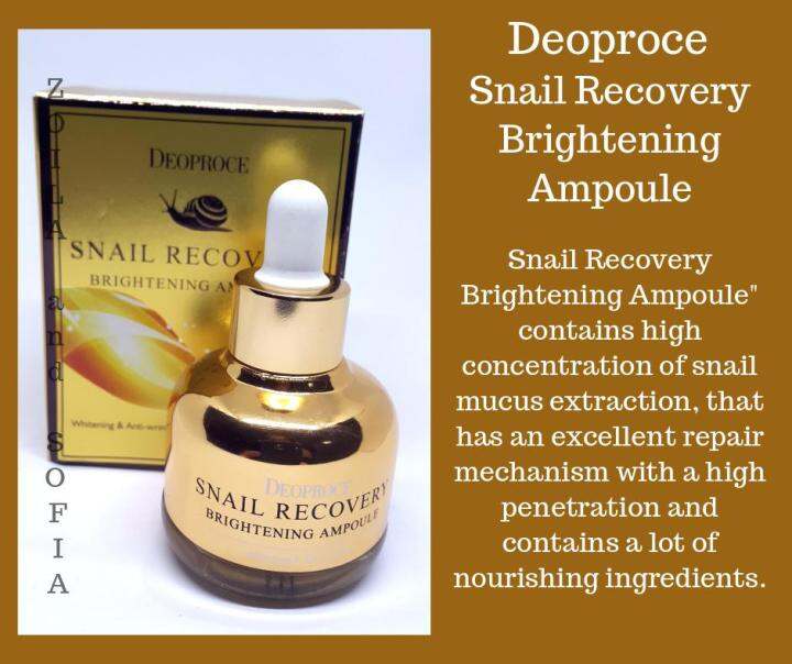 DEOPROCE Snail Recovery Brightening Ampoule | Lazada PH