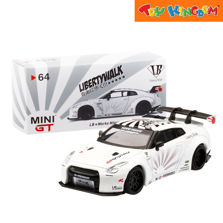 Mini GT LB Works Nissan GT-R (R35) Type 1 , Rear Wing ver 1+2 White Die ...