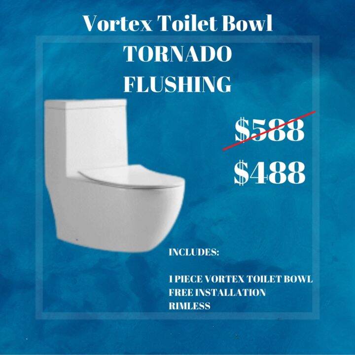 Vortex Rimless Toilet Bowl Lazada Singapore
