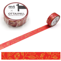 mt amagaeru Foil stamping tape MTOTTA09 เทปตกแต่ง วาชิเทป ลาย ภาพพิมพ์ทอง แบรนด์ KAMOI mt masking tape ประเทศญี่ปุ่น