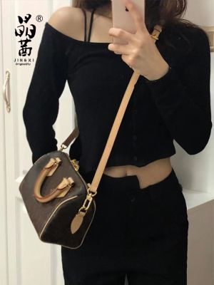 ✼﹉✌ Crystal Rachel lv speedy20 straps transformation tanning of discolored skin his replacement canvas shoulder bag accessories