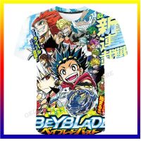 เสื้อยืด Anime Beyblade เสื้อยืดแฟชั่นสำหรับผู้ชาย เสื้อยืดฮิปฮอปเด็ก เสื้อยืดเด็ก เสื้อยืด Beyblade พิมพ์ 3 มิติ เด็กส่งตรง XS-5XL