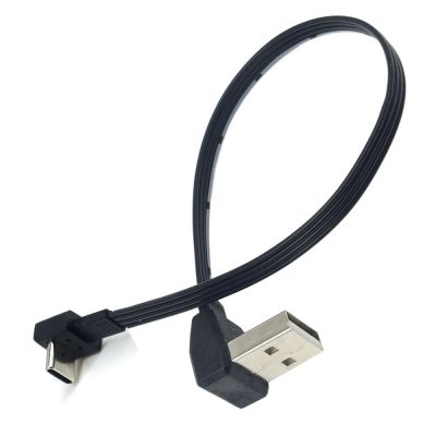 30CM Ultra thin elbow c-type data cable USB 2.0 double elbow charger Po short-term portable universal 10CM-100CM