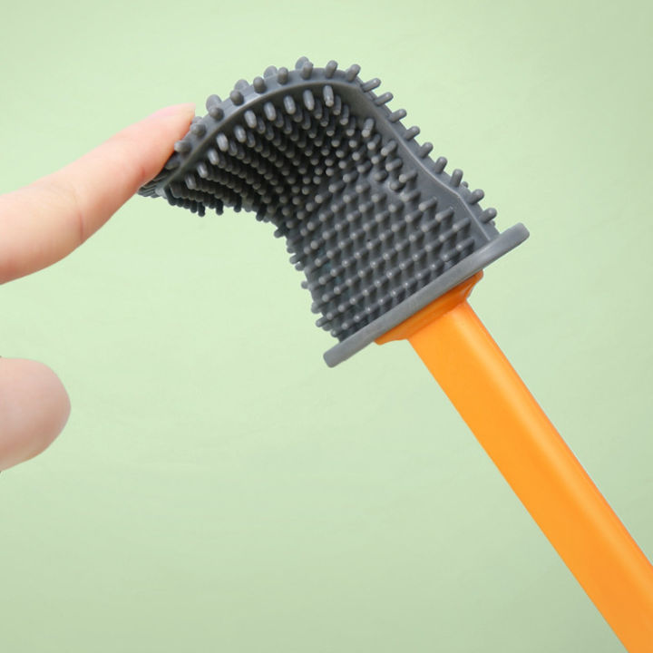 silicone-cleaning-brush-bathroom-accessories-long-handle-brush-cleaning-brush-silicone-flat-toilet-brush