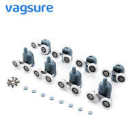 Vagsure 4pcs-8pcsset ABS Chromed Zinc-Alloy Double Pop Up Shower door Pulleys Runner Wheel Sliding Shower Door Bearing Rollers