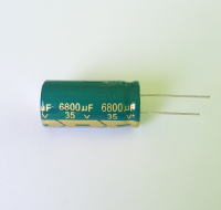 6800uF 35V คาปาซิเตอร์  เกรดเครื่องเสียง ขนาด 18 X 35 มม. พร้อมส่ง