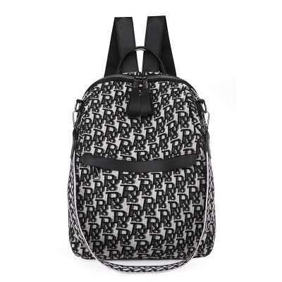 2021 Fashion Womens Backpack Luxury Letter Pattern High Quality Oxford Breathable Lightweight Large Capacity Casual Travel Bag