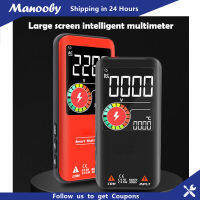 Manooby เครื่องทดสอบไฟฟ้าอัจฉริยะด้วยมัลติมิเตอร์แบบดิจิทัล มี USB ชาร์จ T-RMS แรงดันไฟฟ้า DC AC ความจุโอห์ม Hz NCV Multitester ระดับมืออาชีพ