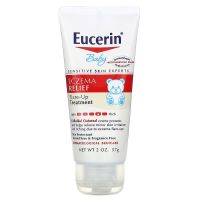 (ของแท้จาก USA) ครีมลดคันระคายเคืองผิว Eucerin, Baby, Eczema Relief, Flare Up Treatment, Fragrance Free, 2 oz (57 g)