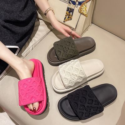 【July】 style fragrance sandals and slippers for women to fashion all-match going out thick-soled muffin bottom non-slip deodorant