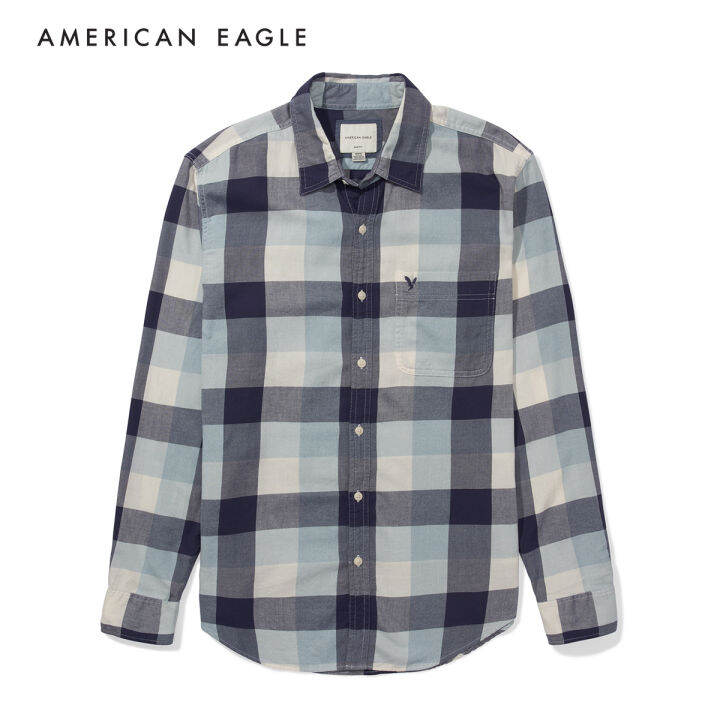 american-eagle-slim-fit-plaid-button-up-shirt-เสื้อเชิ้ต-ผู้ชาย-ลายตาราง-ทรงสลิม-emsh-015-2179-400