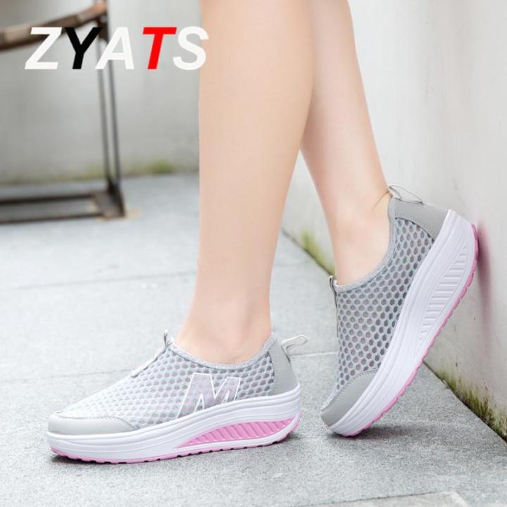 zyats-รองเท้าความสูงที่เพิ่มขึ้นผู้หญิงใหม่ลำลองระบายอากาศได้ดีรองเท้าส้นสูง5สี