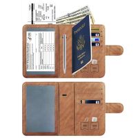 Hot style package passport RFID retro leather passport this multi-functional leather mens brief paragraph wallet card package --A0509