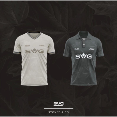 Fashion New Summer 2023 SVG X STONED &amp; CO JERSEY POLOSHIRT，Size:XS-6XL Contact seller for personalized customization of name and logo high-quality