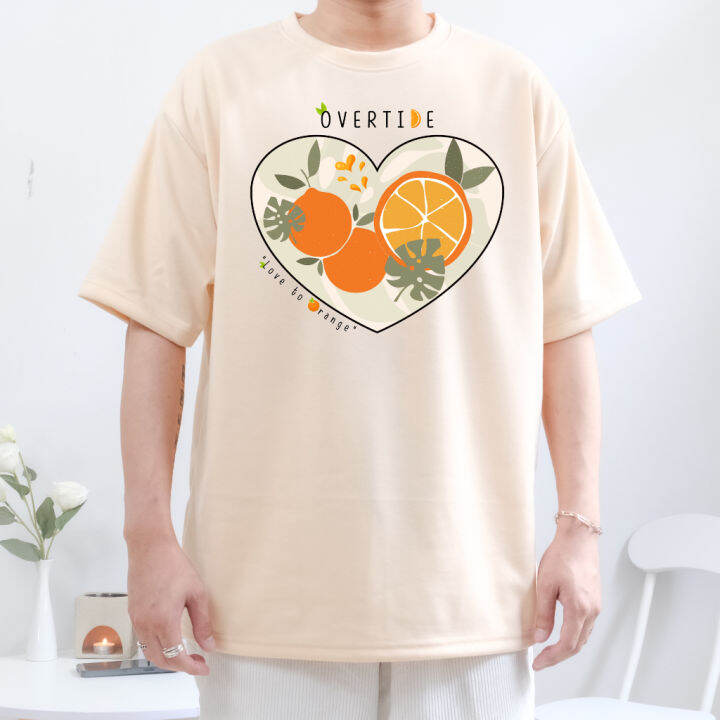 now-overtide-เสื้อส้ม-โอเวอร์ไซร์-เสื้อยืดสีส้ม-คอลเลกชั่น-loveorange-หลายสีl-size-s-5xl