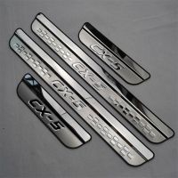 For Mazda CX-5 CX5 KE KF 2013-2016 2017-2020 Stainless Car Door Sill Kick Scuff Plate Guard Pedal Protector Trim Car Accessories Cables