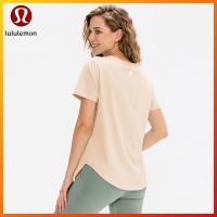 COD DSGRGTRDRT Lululemon new yoga sports short sleeve loose comfortable classic round neck Yoga running top 12218