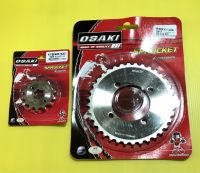 สเตอร์หน้า+สเตอร์หลัง Spark-Z ,JR120 เลส 14 ,36T (420) อย่างดี(OSAKI)