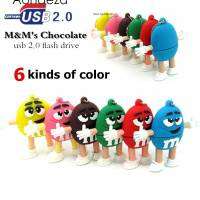 โปรโมชั่นราคาการ์ตูนน่ารัก M &amp; M S Chocolate M Bean Usb แฟลชไดรฟ์4Gb 8Gb 16Gb Pendrive 32Gb แท่งความจุหน่วยความจำจริง U Disk