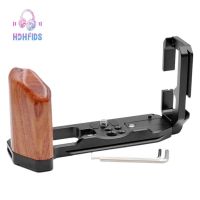 Quick Release L Plate Vertical Shoot Wood Hand Grip Holder Bracket with Hotshoe for Fujifilm X-T4 Camera dkj