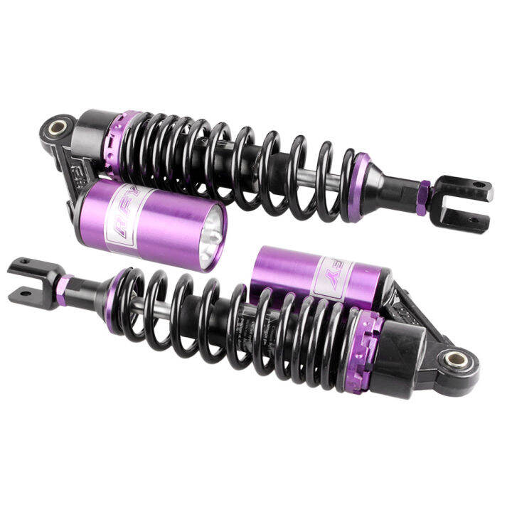 Pair 350mm/14" Universal Motorcycle Air Shock Absorber Rear Suspension