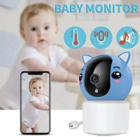 2MP 1080P Tuya APP Wireless WIFI PTZ กล้อง IP ร้องไห้การตรวจสอบอุณหภูมิ Lullaby Baby กล้องIntercom Babysistter Nanny Cam