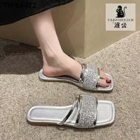 Male monkey ins tide Korean fashion flat sandals and slippers women 2023 summer new open toe casual all-match flip flops