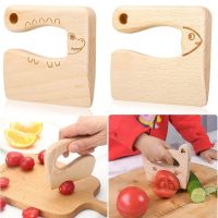 卍 Safe Kitchen Cutting Toy Kids Wooden Cooking CutterFish-Shaped ChildrenS Kitchen Tools Cute Vegetables Fruits Knife Safety