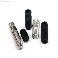 10pcs UNC 10 -24 1/4-20 US Coarse Thread 304 Stainless Steel Black Steel Hex Hexagon Socket Allen Cup Point Grub Bolt Set Screw