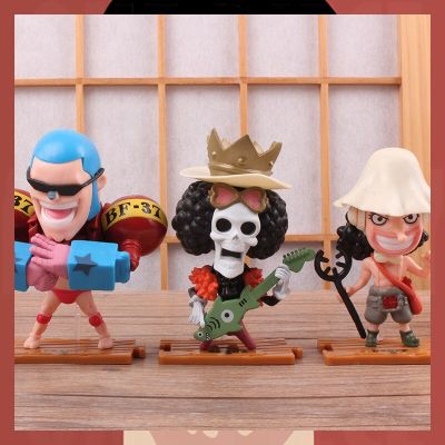 ZZOOI 10pcs/set One Piece Action Figure Model Toy Japanese Anime Peripheral Collection Desktop Decor Luffy Nami Dolls Toy For Children