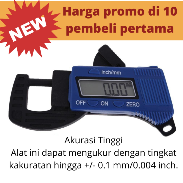 Carbon Fiber Composites Digital Thickness Caliper Micrometer Gauge