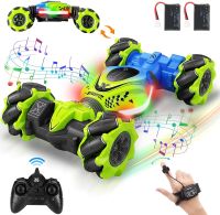 4WD RC Car Radio Gesture Induction Music Light Stunt Remote Control Twist Car Off-Road Control Boys Toys for Children Gifts